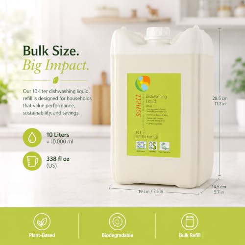 Organic Lemon Dishwashing Liquid (338 Fl Oz)