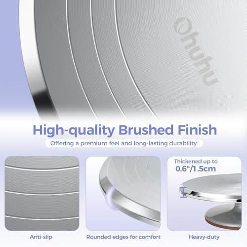 Cake Turntable (Silver / Set 12 inch)