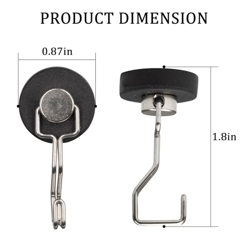 Rare Earth Strong Magnetic Hooks (12 Count)