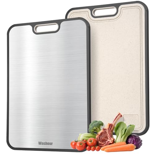 Titanium Cutting Board for Kitchen 16" x 11" (Titanium)