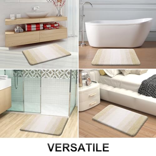 Bathroom Runner Rug 47x24 (47" X 24" / Light Beige)
