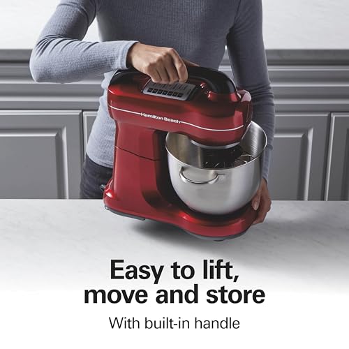 4 Qt Electric Stand Mixer With 7 Speeds (Red / 4 Quarts)