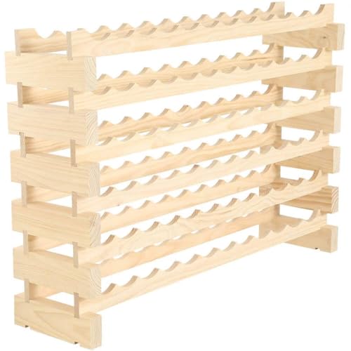 72 Bottle Wine Rack (Natural Pine)