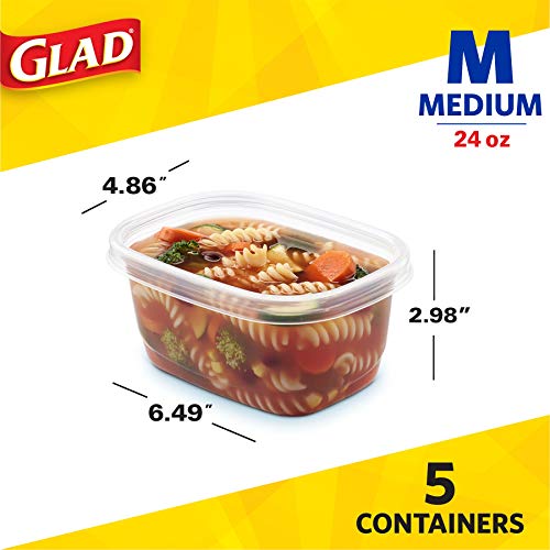 GladWare Medium Rectangle Food Storage Containers (Rectangle / 24 oz - 30 Count)
