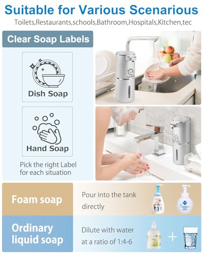Automatic Foaming Soap Dispenser (Silvery / Foam)