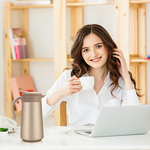28oz Small Coffee Carafe Insulated Coffee Pot (Golden)