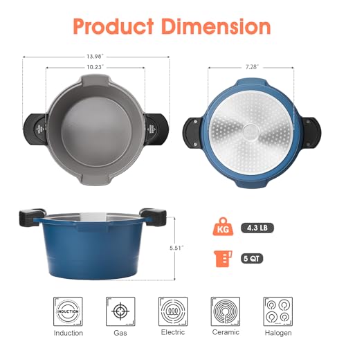 5qt Pasta Pot with Strainer Lid