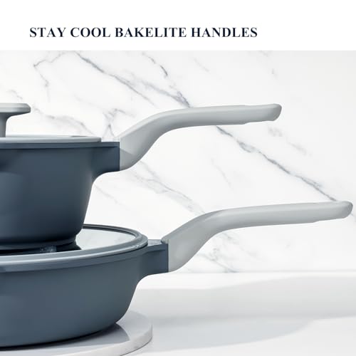 Nonstick Saucepan with Lid (2 Quarts / Gray)