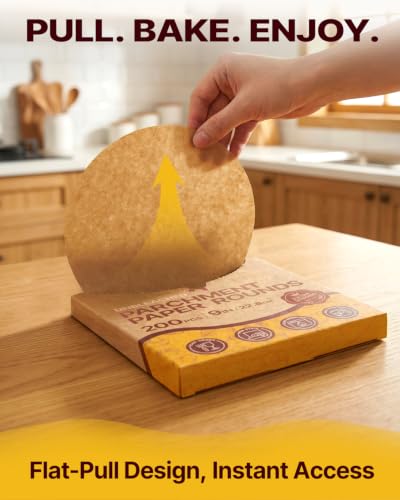 Unbleached Parchment Paper Rounds (Brown / 9inch)