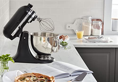 Artisan, 5-Qt Tilt Head Stand Mixer, KSM150PS, Black Matte (Matte Black)
