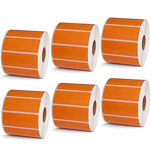 2.5" x 1" 64 mm x 25 mm (2.5 in x 1 in / Orange)