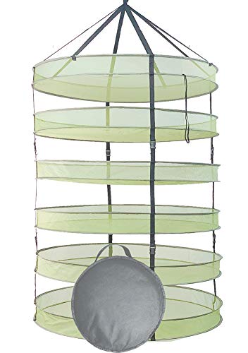 Herb Drying Rack 3 ft Hanging Dry Net 36 Inch for Curing Hydroponic Herb Vegetable Fruit Flower