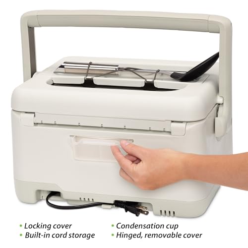 06030 8 quart Nomad Traveling Slow Cooker (White)