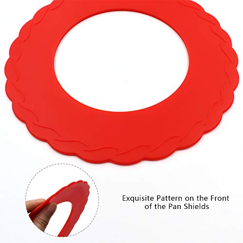 4 Pcs Mini Silicone Pie Crust Shields for 4