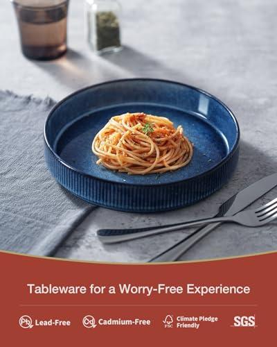Star 8.25" Pasta Bowls Set of 8 (Nebulas Blue / 8 Pcs)