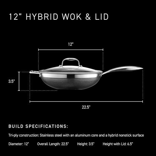 12" Hybrid Nonstick Wok (12-Inch / Wok (No Lid))