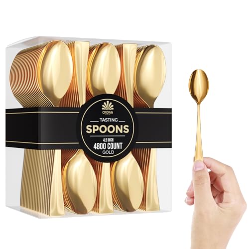 Mini Spoons for Desserts (Mini Gold Spoon)