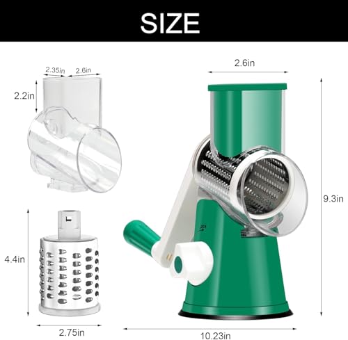 Rotary Cheese Grater Hand Crank Cheese Shredder for Fresh Cheese