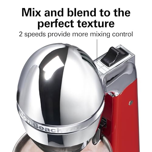 DrinkMaster Retro Milkshake Maker & Electric Drink Mixer (Red / Extra-Large 28 oz.)