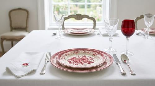 12 Piece Porcelain Dinnerware Set for 4 (12 / Victoria Red)