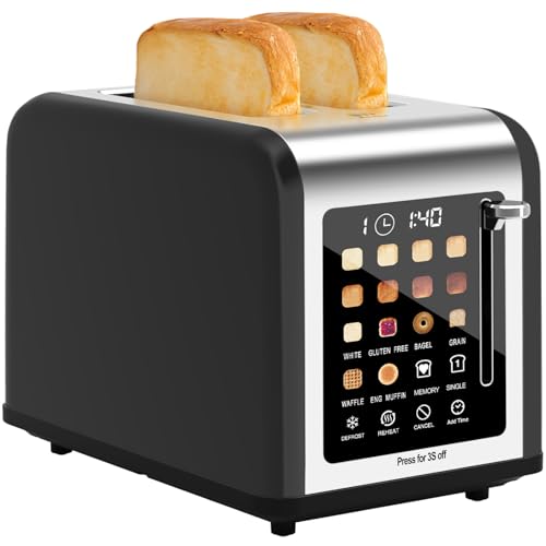 2 Slice Toaster Touch Screen (Black)