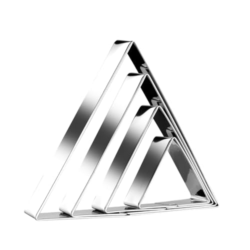 Equilateral Triangle Cookie Cutter Set Large Stainless Steel Geometric Frame Plaque Cookie Cutters Shapes Molds (Equilateral triangle)