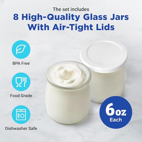 Probiotic Yogurt Maker with Adjustable Temperature & Time Control