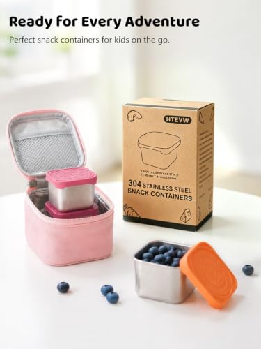 6 Pack Stainless Steel Snack Containers for Kids (color1)