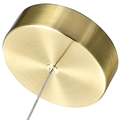 Lighting Sienna VAP2181BRS 5" Integrated LED ETL Certified Height Adjustable Pendant Light with Globe Shade