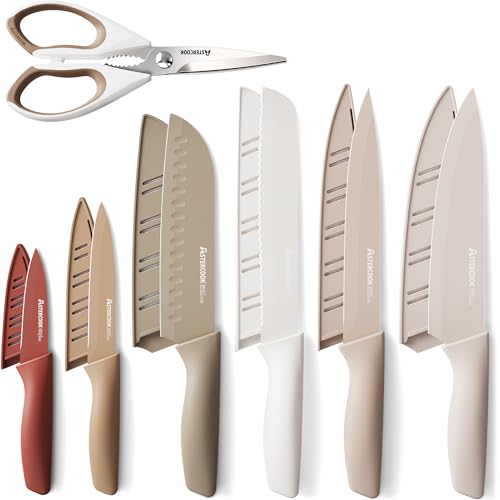 Knife Set 13 Pieces Kitchen Knives Set with Healthy Anti (13 Count)