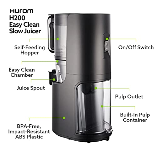 H 200 Electronic Slow Juicer Machine (Silver)
