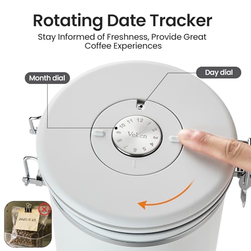 Coffee Canister (Jet White / 39 oz)