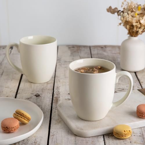 16 oz Coffee Mugs Set of 6 (Light Beige)