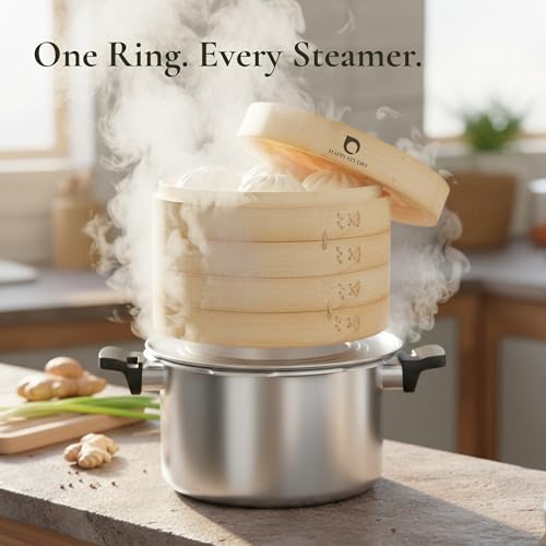 Stainless Steel Steamer Ring for Bamboo Steamer Basket 11