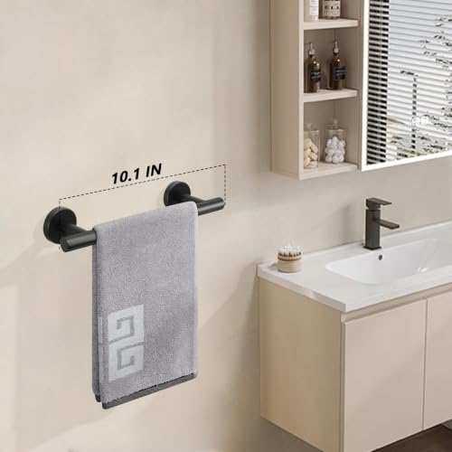 Bath Towel Bar (Matte Black / 10 Inch)