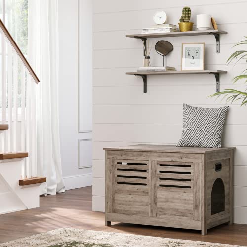Long Wall Shelves (Greige / 31.5 Inch)