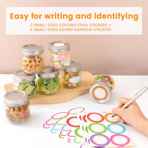 30 Pack Mason Jars 8oz with Silver Lids and Bands (Silver Split Lids-8oz)