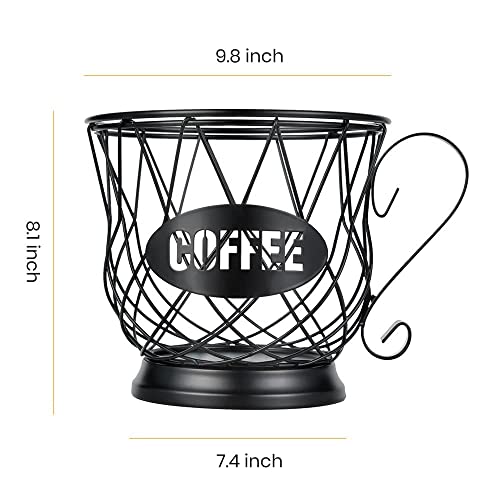 Coffee Pod Holder (Black / Large for 40 kcups)