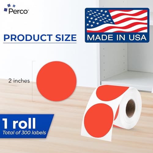 Red Thermal Labels (Red / 300 Stickers)