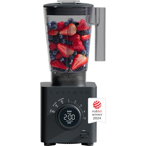 Obliterator 48 oz Countertop Blender for Smoothies (MIDNIGHT / Power Blender)