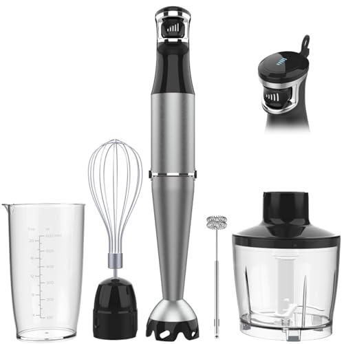 Immersion Blender Handheld Corded (Black / 5 in 1)