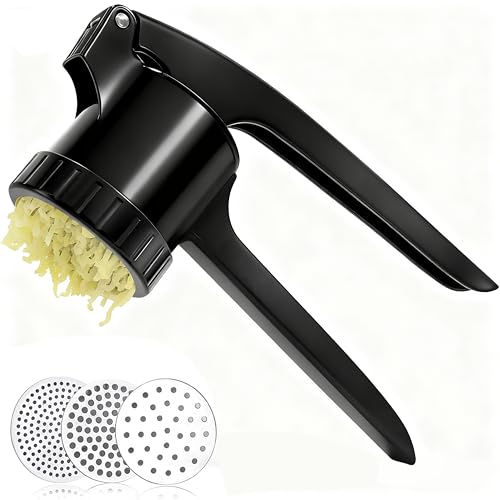 Potato Ricer Potato Masher for Potatoes with 3 Interchangeable Discs