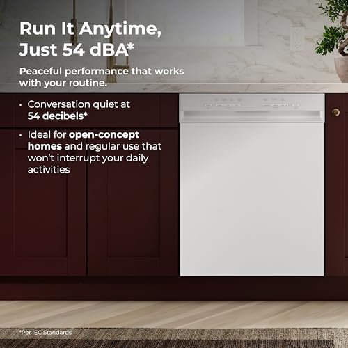 24" Hybrid Tub Dishwasher (White)