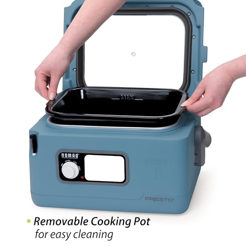 06017 8 Quart Nomad Traveling Slow Cooker (BLUE)