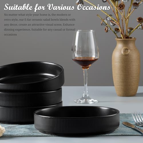 Pasta Bowls Set of 4 (Matte Black)