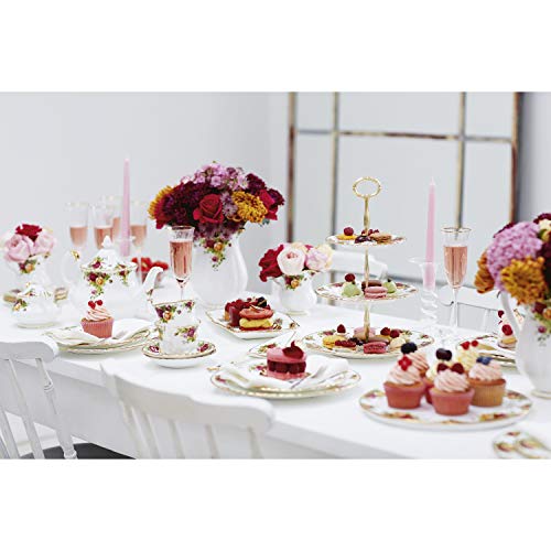 Old Country Roses 3 (OLD COUNTRY ROSES 3-PIECE TEA SET (TEAPOT, SUGAR & CREAMER))