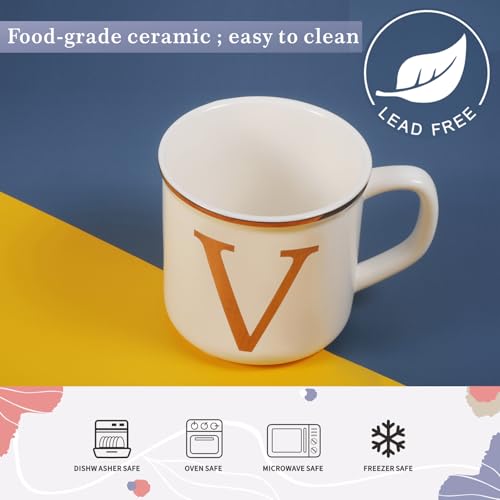Ceramic Coffee Mug 16oz (Letter V Mug)