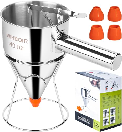 40oz Stainless Steel Pancake Batter Dispenser Multi (Stainless Steel - 40 oz)