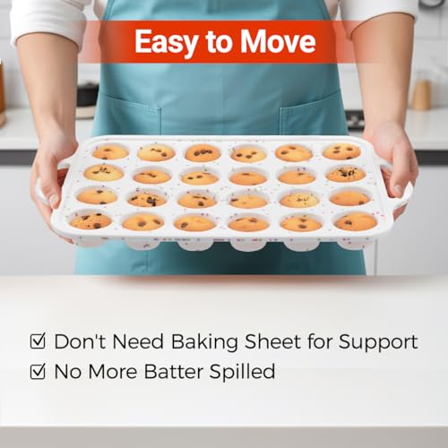 Mini Muffin Pan (White Confetti / 24-Cup Mini)