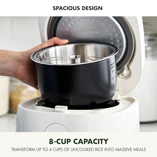 Carb Reducing Electric Rice Cooker (Cream / 4 Cups / Carb-Reducing)